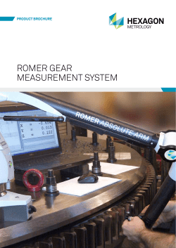 ROMER Gear Measuring system Brochure