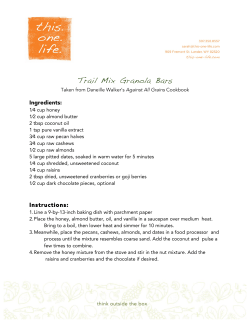 Trail Mix Granola Bars