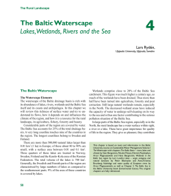 Chapter 4: The Baltic Waterscape Lakes, Wetlands, Rivers and the