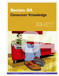 Section 04. Consumer Knowledge