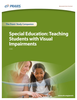 Special Education: Teaching Students with Visual