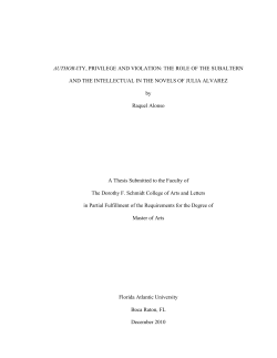 Author-ity, Privilege and Violation