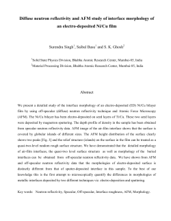 Morphology of Ni/Cu film grown by electrodeposition method: a
