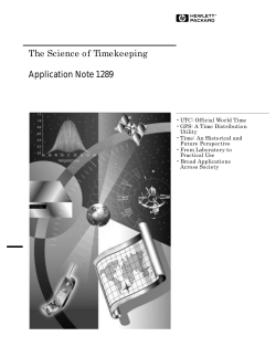 The Science of Timekeeping Application Note 1289