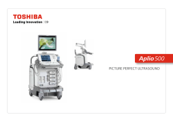 PICTURE PERFECT UlTRasoUnd - Toshiba Medical Systems