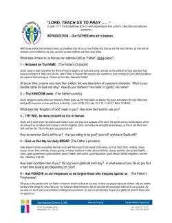 LORD`S PRAYER