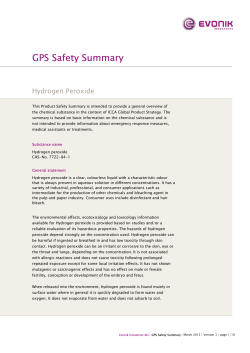 GPS Safety Summary H2O2_final Version