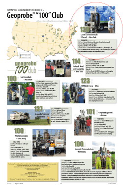 Geoprobe®“100” Club