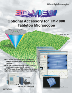 Optional Accessory for TM-1000 Tabletop Microscope
