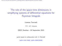 The role of the space-time dimensions in simplifying systems of