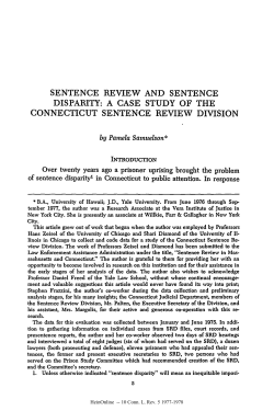 sentence review and sentence disparity