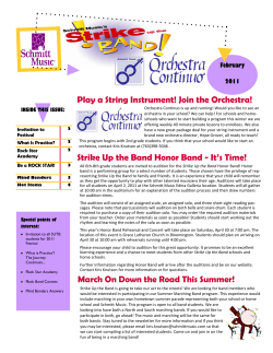 March On Down the Road This Summer! Play a String Instrument