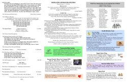 +++ MEDITATION AND PRAYER CONCERNS Algart Hymn Sing