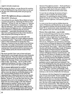 Aren`t the righteous always a minority? Harold M. Schulweis 23