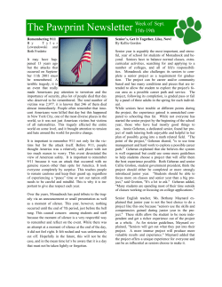 newsletter week 3 sept 15 to 19