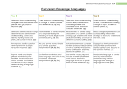 Modern Foreign Languages - Shiremoor Primary School