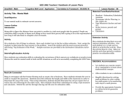 Mental Math - Lesson Corner