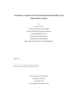 Performance Evaluation of Wood and Aluminum Baseball Bats