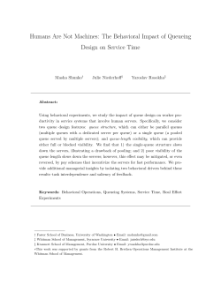 Humans Are Not Machines: The Behavioral Impact of Queueing
