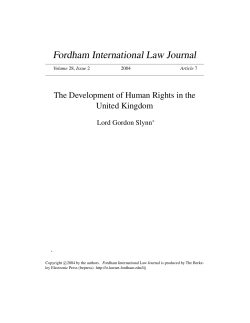 The Development of Human Rights in the United