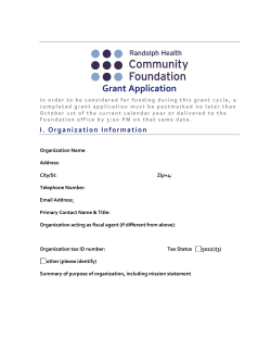 Grant Application
