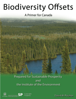 Biodiversity Offsets in Canada