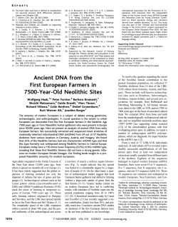 Ancient DNA from the First European Farmers in 7500