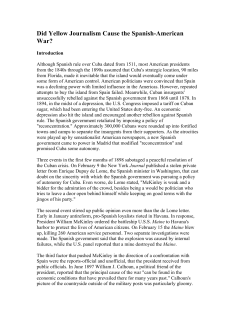 6.4 Did Yellow Journalism Cause the Spanish