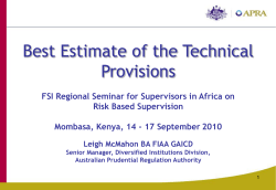 04_L McMahon_Best Estimate of the Technical Provisions