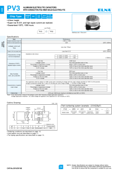 pv3aluminum electrolytic capacitors with conductive polymer solid