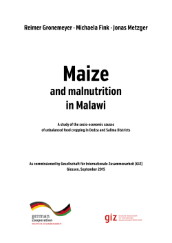 and malnutrition in Malawi