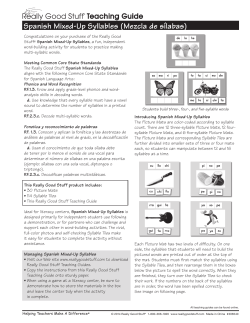 Spanish Mixed-Up Syllables (Mezcla de s&iacute;labas)