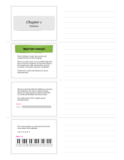 CH1 Notation - Student Notes