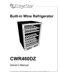CWR460DZ Owner`s Manual