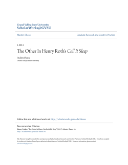 The Other In Henry Roth`s Call It Sleep