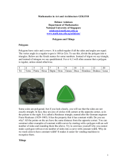 Polygons and Tilings
