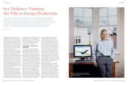 Sea Turbines: Turning the Tide in Energy Production