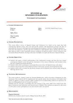 Spanish 45 - UC Education Abroad Program