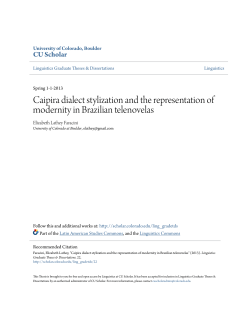 Caipira dialect stylization and the representation of