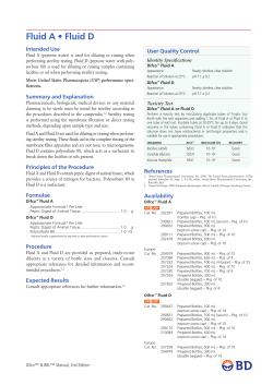 Fluid A &bull; Fluid D