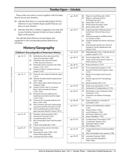 Timeline Figure—Schedule