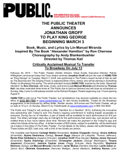 jonathan groff - Public Theater