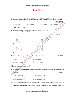 Real Gases - Sakshieducation.com
