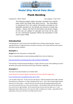 Model Ship World Data Sheet - The NRG`s Model Ship World