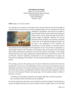 God Redeems His People - Kenwood Baptist Church