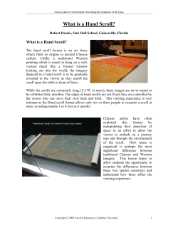 What is a Hand Scroll? - Asia for Educators