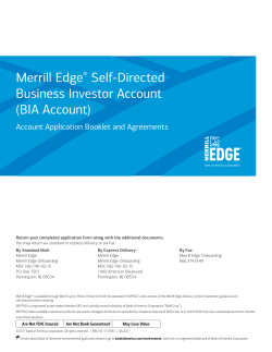 Merrill Edge® Self‑Directed Business Investor Account