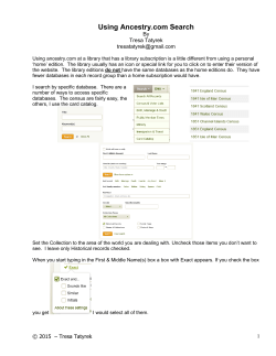 Ancestry.com Search 2015 - Magnolia Manor Genealogy