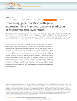 Combining gene mutation with gene expression data