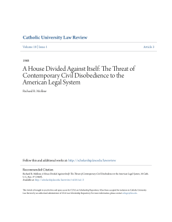 A House Divided Against Itself - CUA Law Scholarship Repository